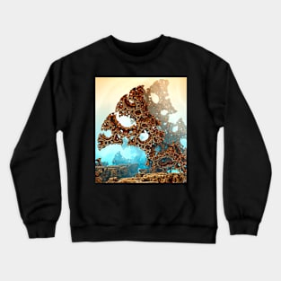 Mystical mountains from alien planet Crewneck Sweatshirt